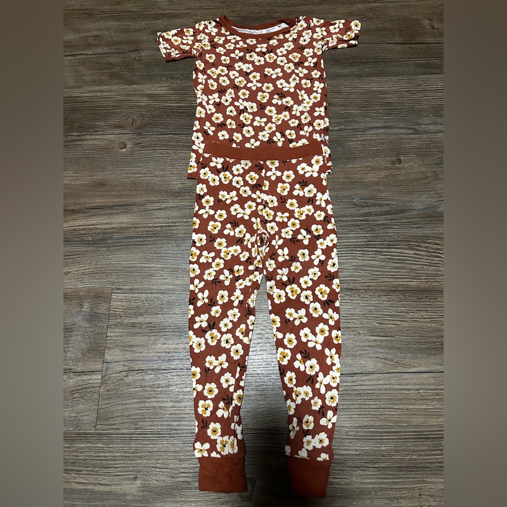 (2 for $35) Little Sleepies Mocha Blossom